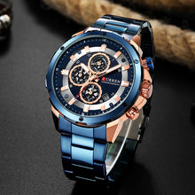 Load image into Gallery viewer, CURREN Watch Men Blue